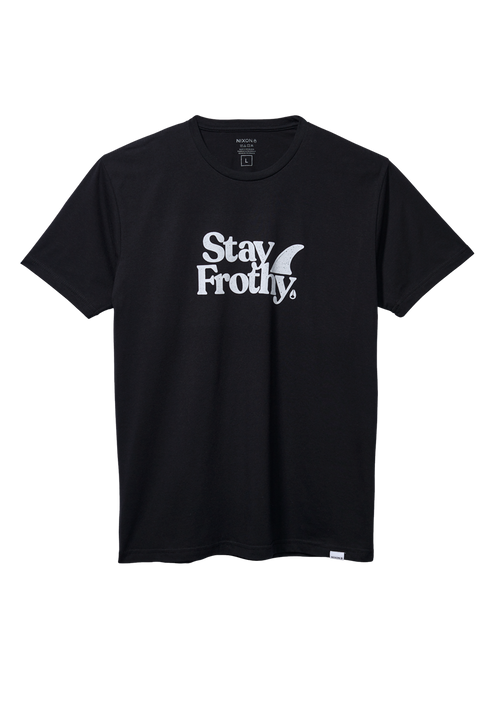 Stay Frothy Repreve® T-Shirt - Nero / bianco