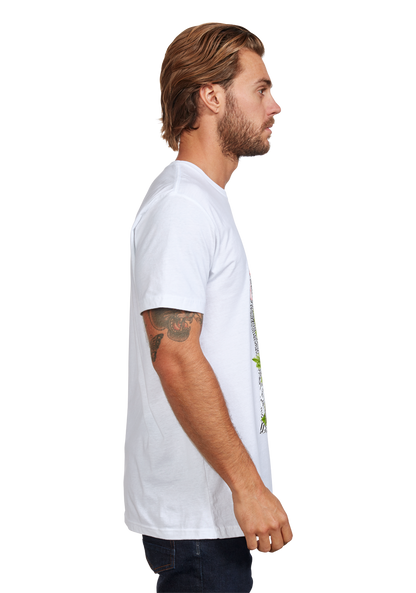 Warped Repreve® T-Shirt - Bianco / Multicolor View 4