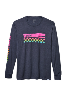 Circuit Long Sleeve Repreve® T-Shirt - Blu navy / multicolore