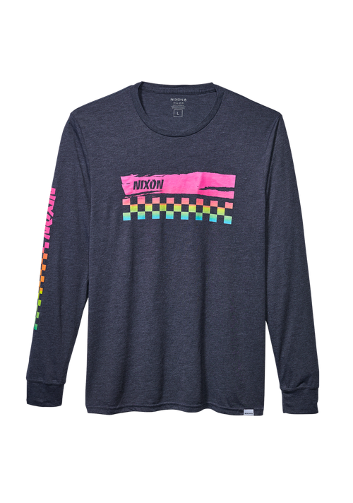 Circuit Long Sleeve Repreve® T-Shirt - Blu navy / multicolore