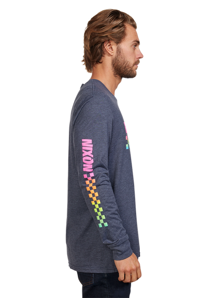 Circuit Long Sleeve Repreve® T-Shirt - Blu navy / multicolore View 4