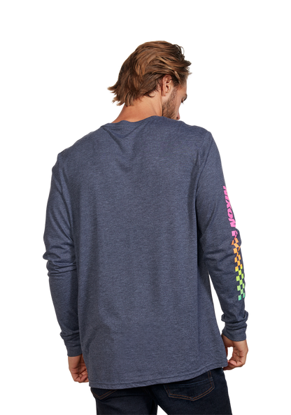 Circuit Long Sleeve Repreve® T-Shirt - Blu navy / multicolore View 5