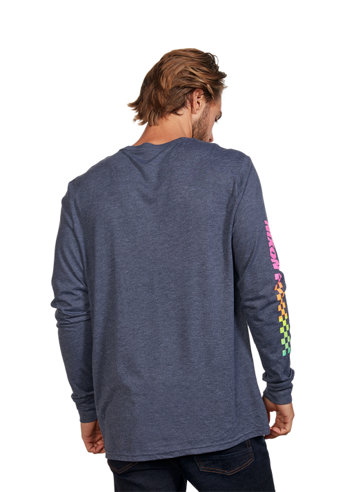 Circuit Long Sleeve Repreve® T-Shirt - Blu navy / multicolore