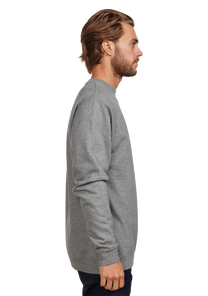 Maglia girocollo Rosas - Grigio mélange scuro / Grigio View 4
