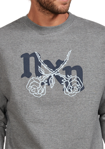 Maglia girocollo Rosas - Grigio mélange scuro / Grigio View 6